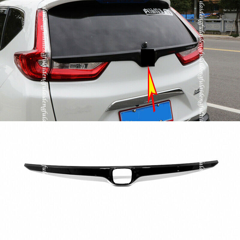 Gloss Black Rear Trunk Lid Upper Decor Strip Cover Trim for Honda CR-V 2017-2022