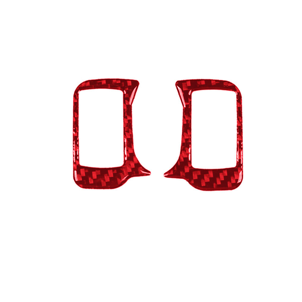 Red Rear Door Control Cover Sticker Carbon Fiber Trim for ACURA TL 2009-2014