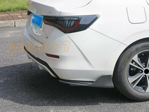 for Nissan Sentra 2020-2021 ABS Gray Rear Bumper Side Corner Spoiler Trim 2pcs