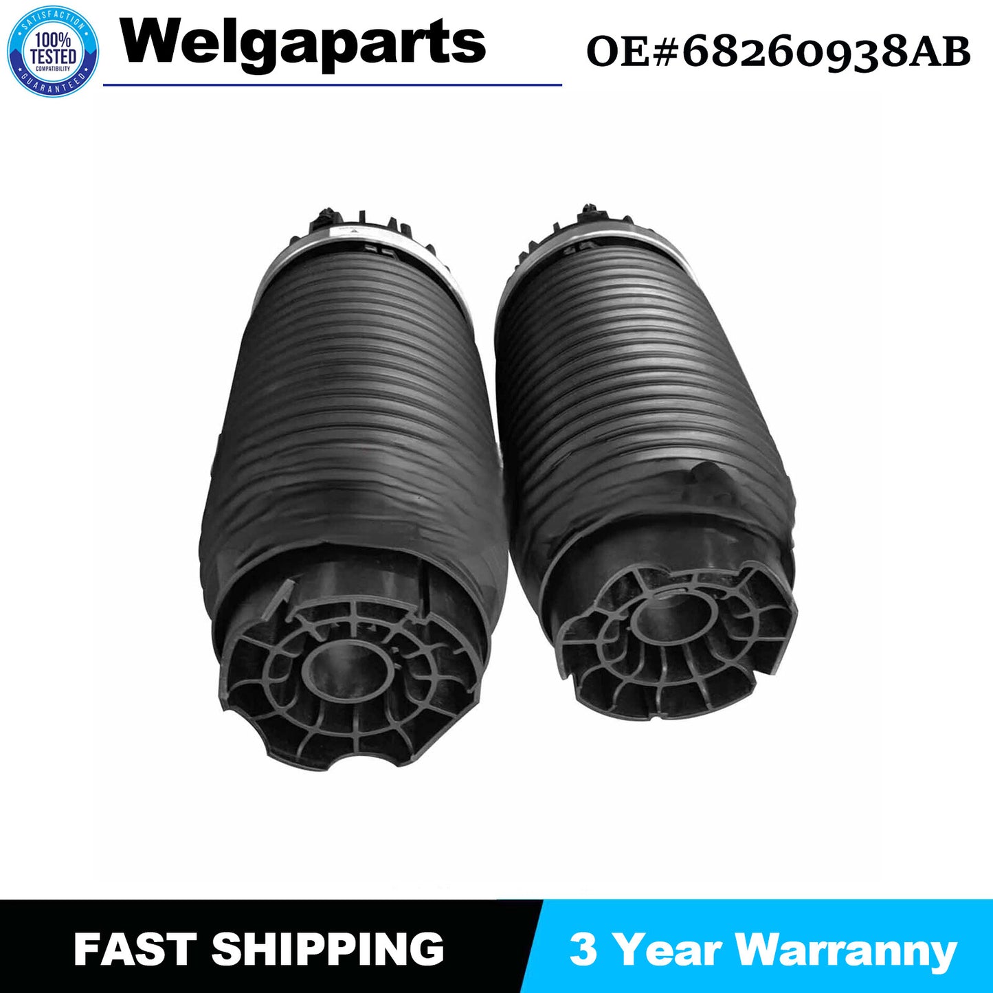 2PCS for Dodge for Ram 1500 3.0 3.6 5.7L Rear LHRH Air Suspension Spring 68260938AB