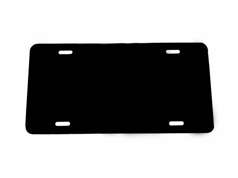 Car license plate cover cap, trunk custom text, black, suitable for Genesis
