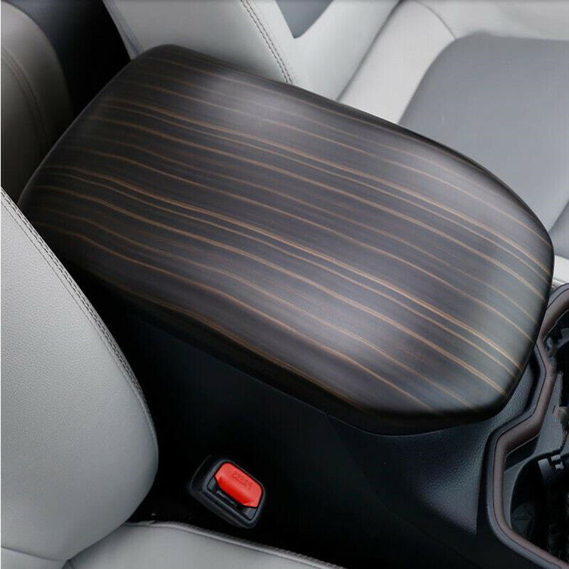 for Toyota RAV4 2019-2023 Peach Wood Grain Interior Armrest Box Decor Cover Trim