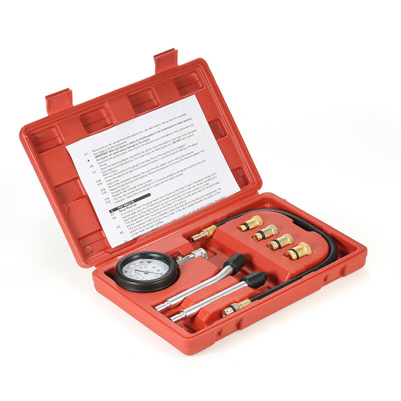 CarGasoline Engine Compression Petrol Cylinder Automobile Pressure Gauge Tester