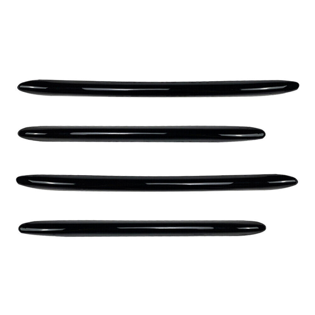 for Mercedes C-Class W206 Black Front Bumper Splitter Fins Body Spoiler Canards