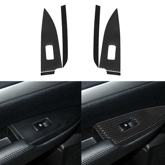 Carbon Fiber Rear Door Window Control Cover for Subaru Legacy Outback 2010-2014