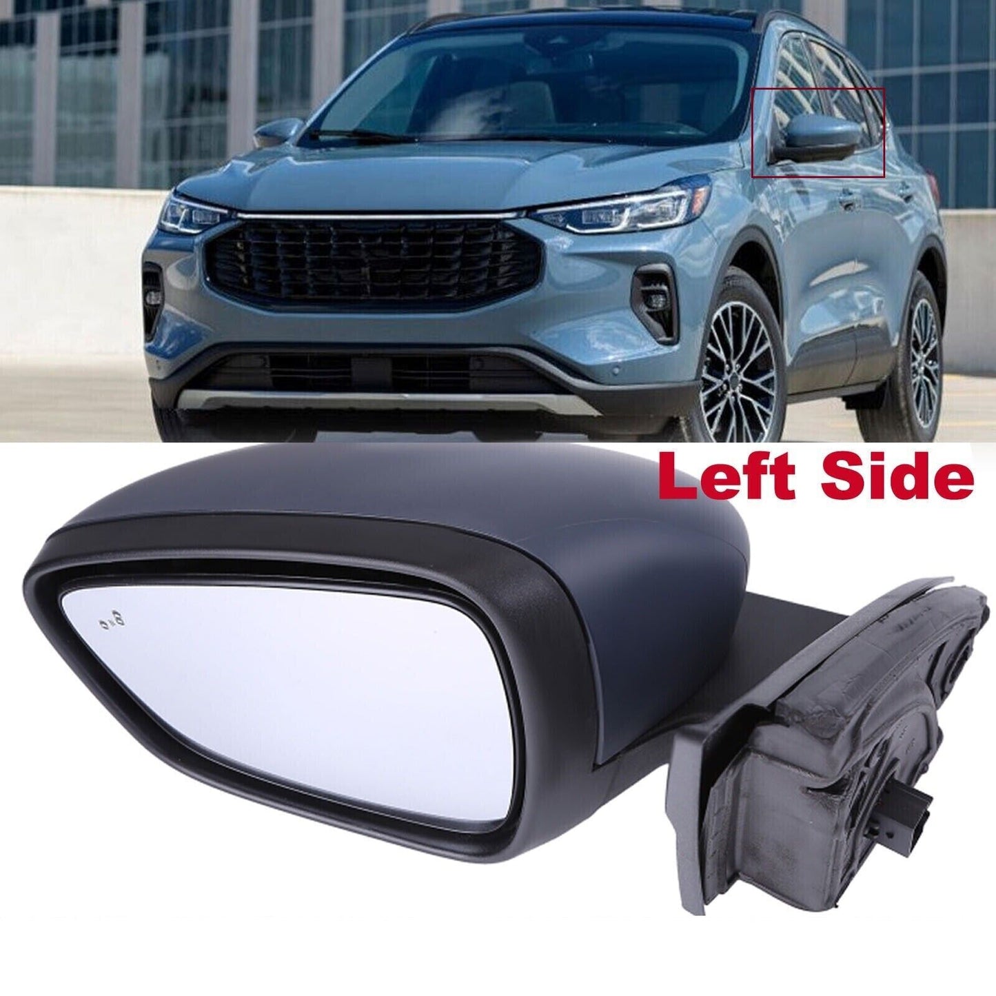 LEFT DRIVER SIDE MIRROR LJ6Z-17683-DA for FORD ESCAPE 1.5L 2020 2021 2022 2023