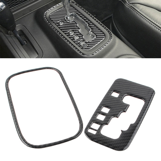 2 Pcs Interior Inner Gear Shift Panel Cover Trim for Jeep for Wrangler JK 2011-2017