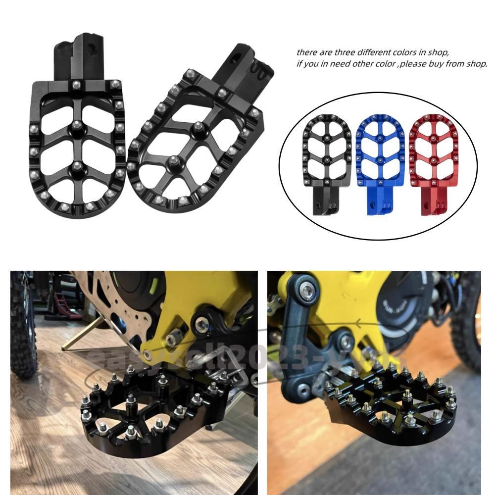 1x Pair CNC Black Foot Pegs Rests Pedals For SX125 150 250 SXF/XCF/250/350/450