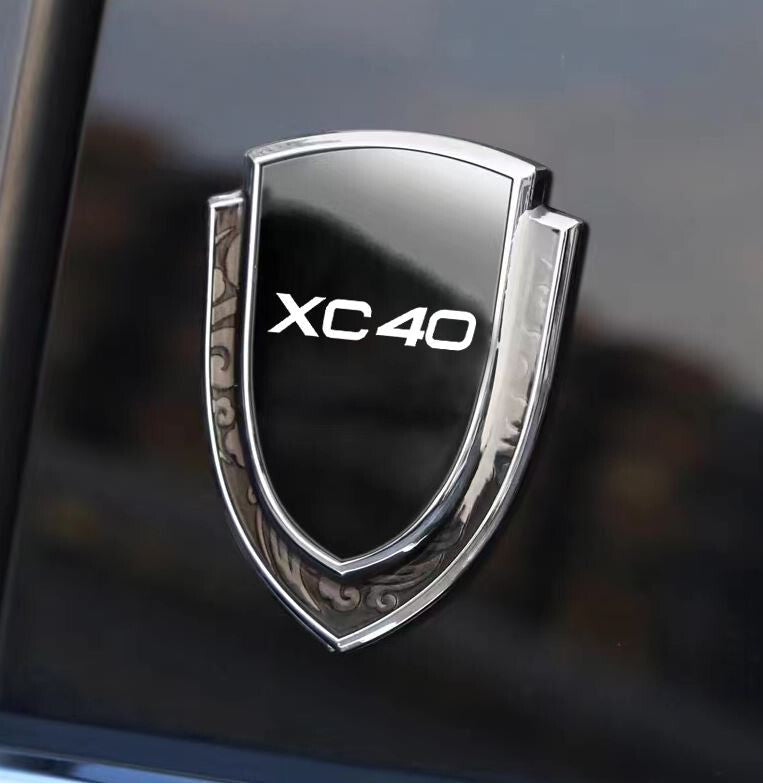 Metal stickers, badges, and logos for Audi for A4 side fenders - Black 2-piece set