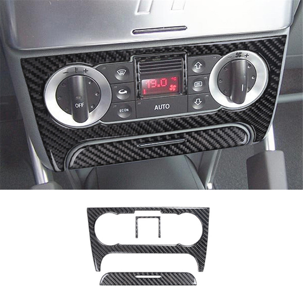 3X Air Conditioner Switch Trim Panel Cover Carbon Fiber for Audi TT 8N 2001-2006
