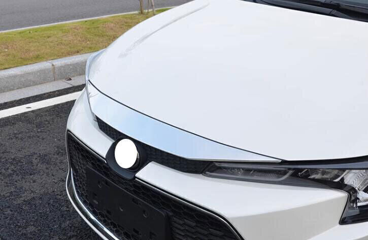 for Toyota for Corolla 20-2024 Chrome Steel Front Grille Grill Engine Hood Strip 1X