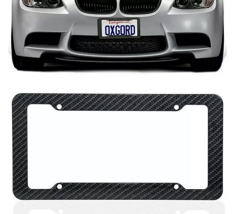 Car license plate frame cap boot trunk black carbon suitable for Kia for Lexus
