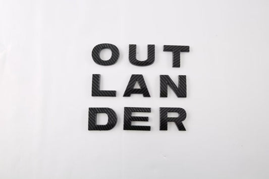 for Mitsubishi Outlander 2023 Accessories Letter Logo Emblem Decal 3D Sticker