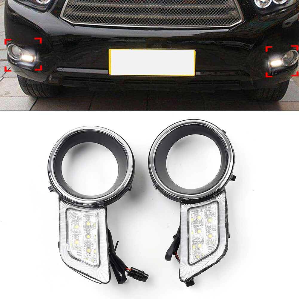 Daytime Running Lights Fog Lamp Kit for Toyota Highlander 2008-2011