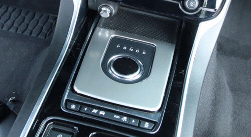Cover Trim for Jaguar XE 2016-2019 Gear Shift Water Cup Panel 4PCS Silver Steel