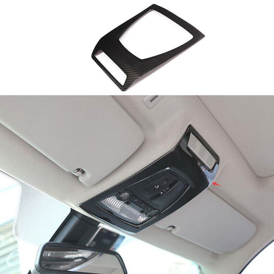 for BMW 5 Series 2011-16 ABS Carbon Fiber Front Reading Light Lamp Frame Trim 1P