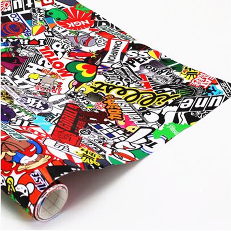 DIY Sticker Bomb Decal Vinyl Roll Car Skate Skateboard Laptop Luggage Decoration