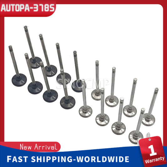 16x Intake  Exhaust Valves Set for Volvo V40 60 90 S60 80 90 XC40 60 70 90 2.0L
