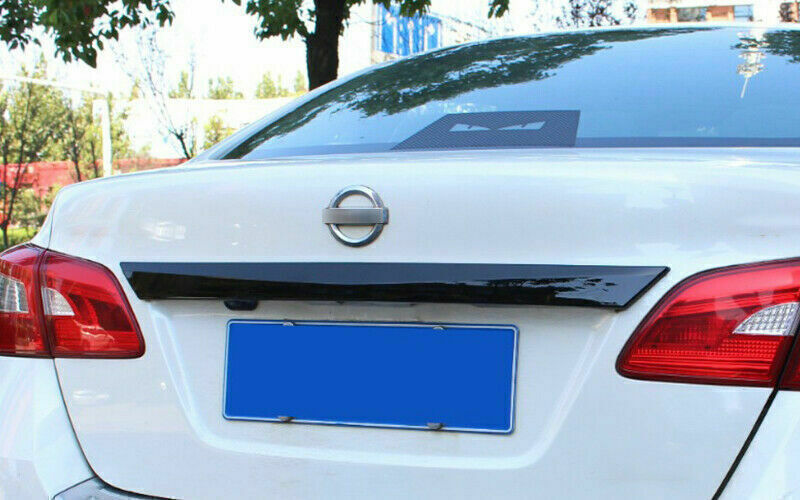 1P Black Tailgate Trunk Lid Panel Moulding Cover Trim for Nissan Sentra 13-2019