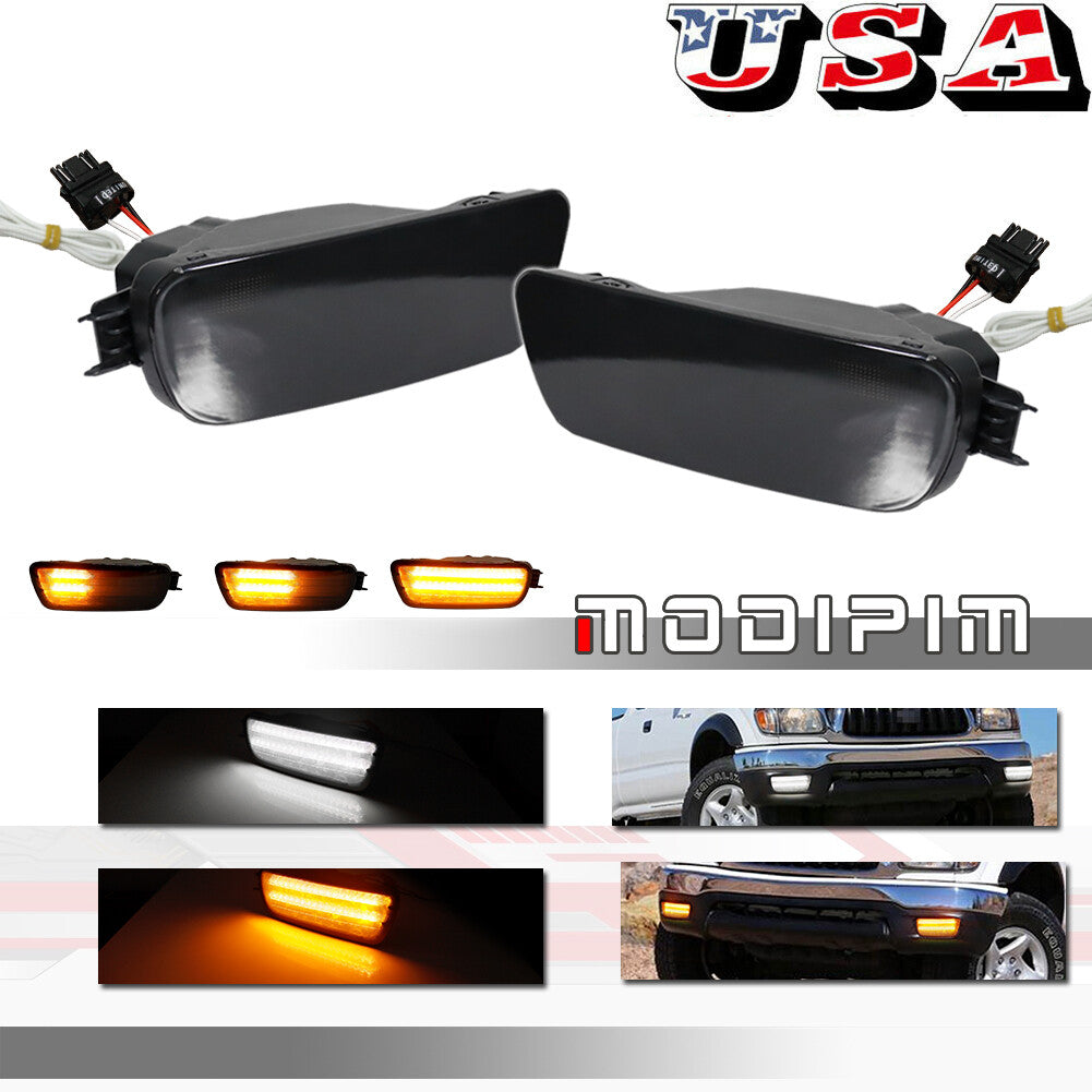 Applicable to for Toyota Tacoma smoked front switch LED signal position light (01 02 03 04)