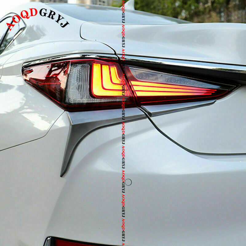 for Lexus ES350 300h 250 2019-22 Silver Grey Rear Tail Light Lamp Moulding Trim