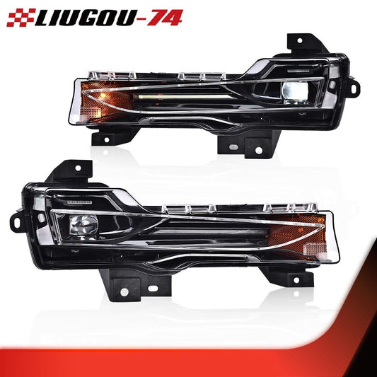 Suitable for 2017-2023 for Tesla Model 3 Y Right and Left Fog Lights LED DRL Upper Kit