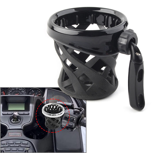 Handlebar Cup Holder Drink W/ Mesh Basket Mount for Honda Goldwing GL1800 Black