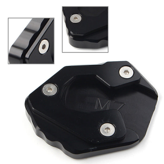 Fit for Yamaha MT-07 FZ-07 Kickstand Side Stand Extension Pad Plate Black UK