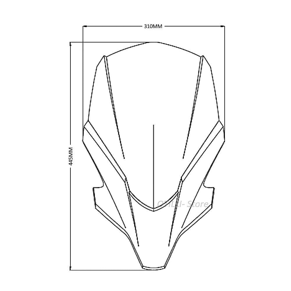Dirt Bike for Yamaha MT-07 2021- Wind Windshield Deflector Protector WIND Screen