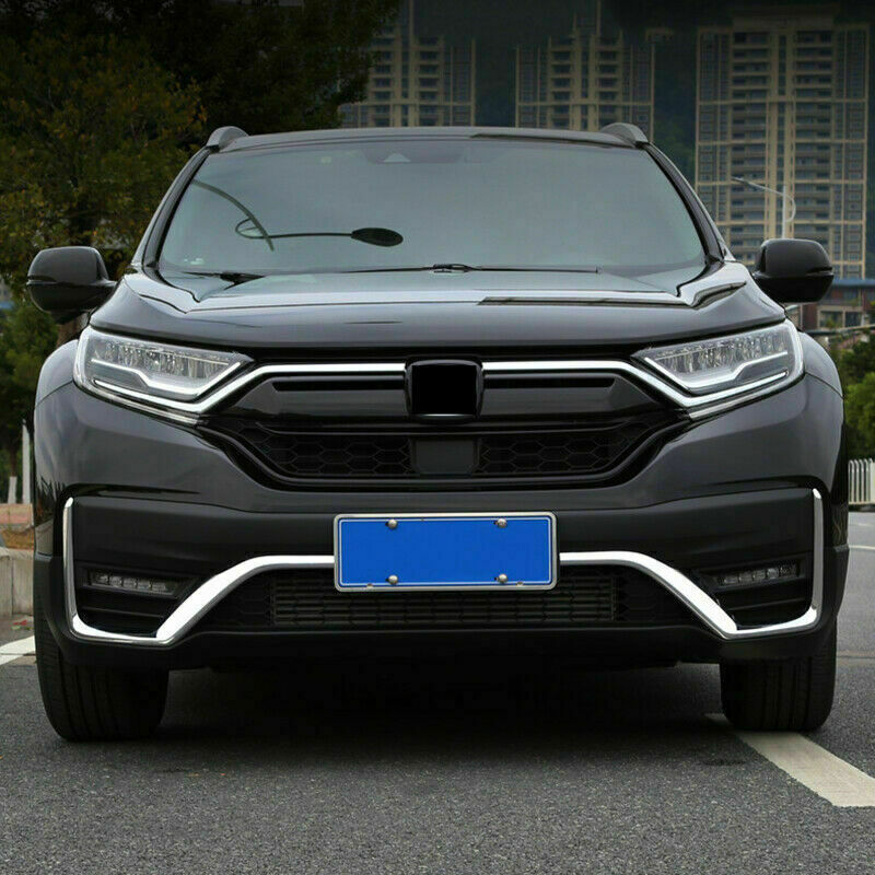 for Honda CR-V CRV 2020-22 Chrome ABS Front Bumper Fog Lamp Moulding Frame Trim