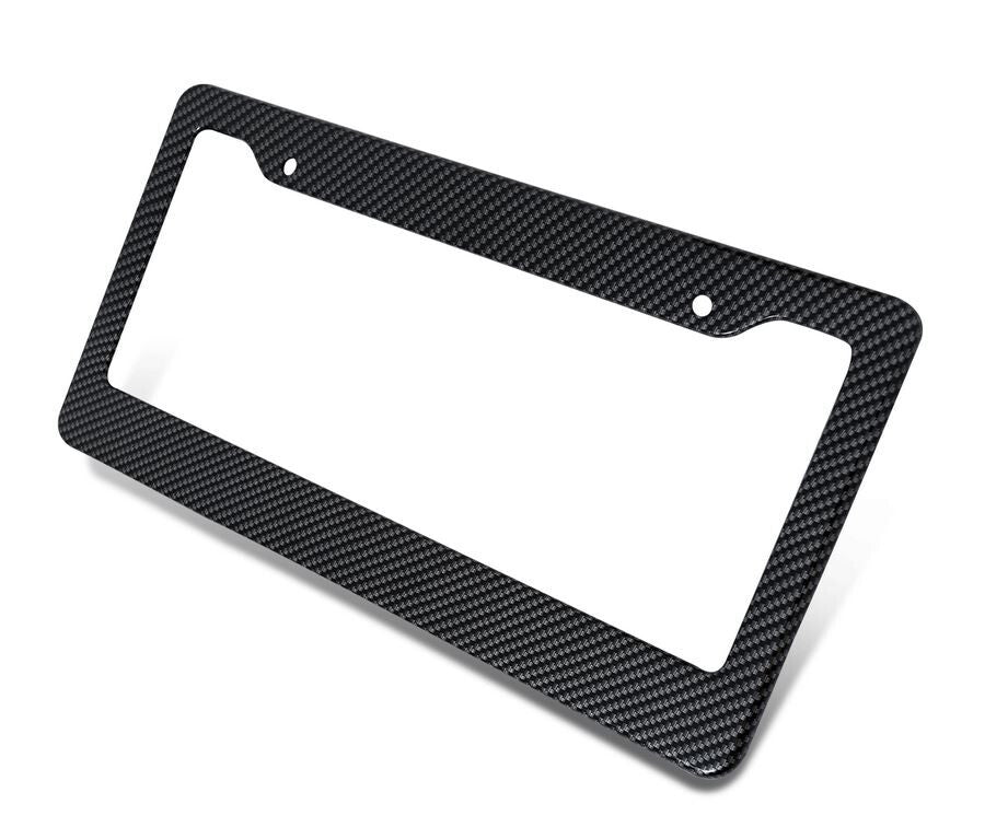 Suitable for Toyota license plate frame cover caps and trunk black carbon fiber