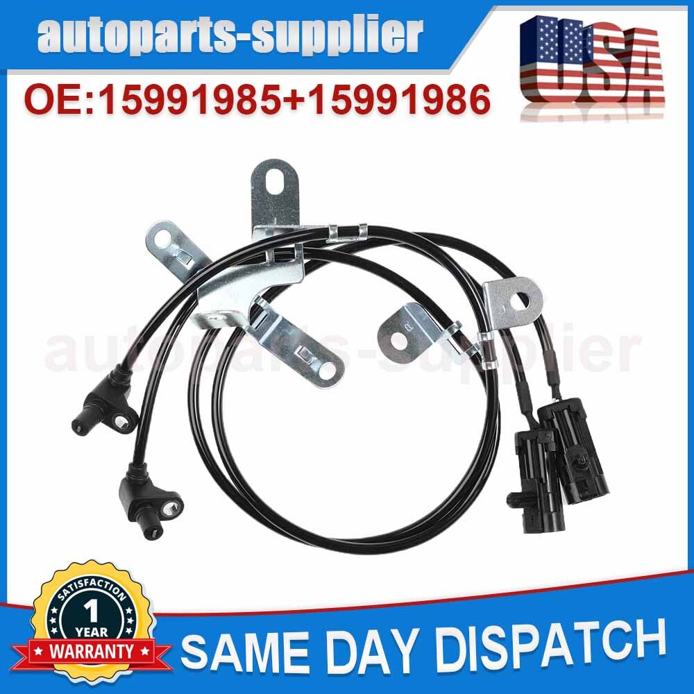 Wheel speed sensors for front LR ABS on for Chevrolet Avalanche 1500 and 2500 Silverado models.