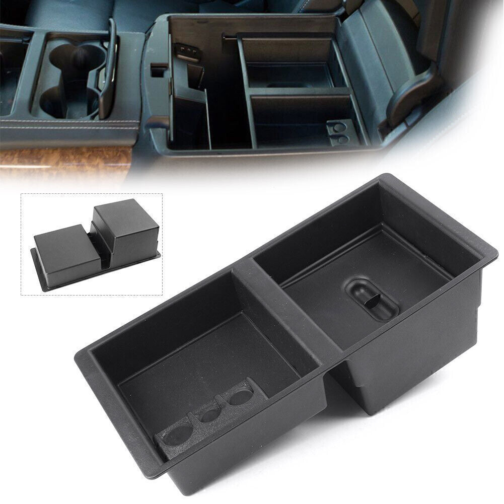 Car Central Console Tray Storage Box Fit for Chevrolet for GMC for Sierra for Yukon Black