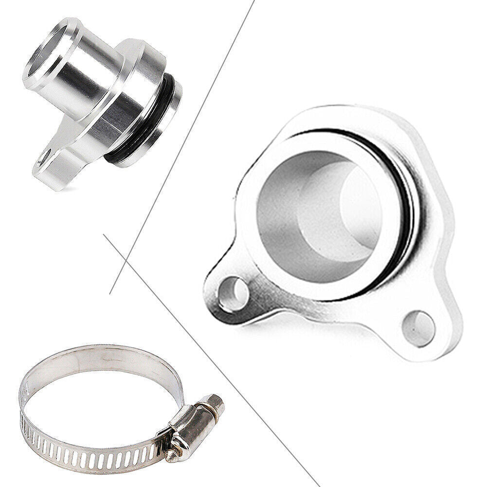 Fit for BMW N54 335i 335 Water Hose Fitting Replacement Silver Aluminum Alloy