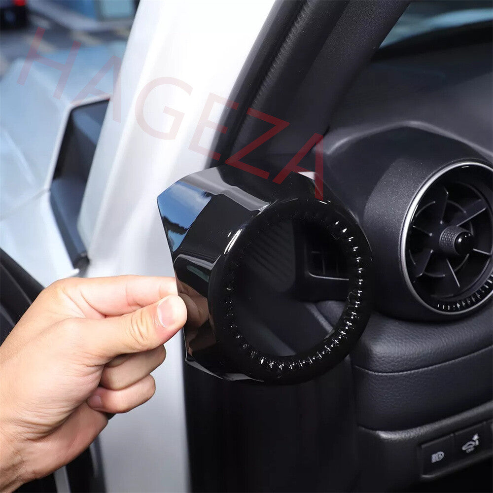 Gloss Black ABS Side Air Vent Outlet Ring Trim For Toyot@ for Land Cruiser LC250 24+