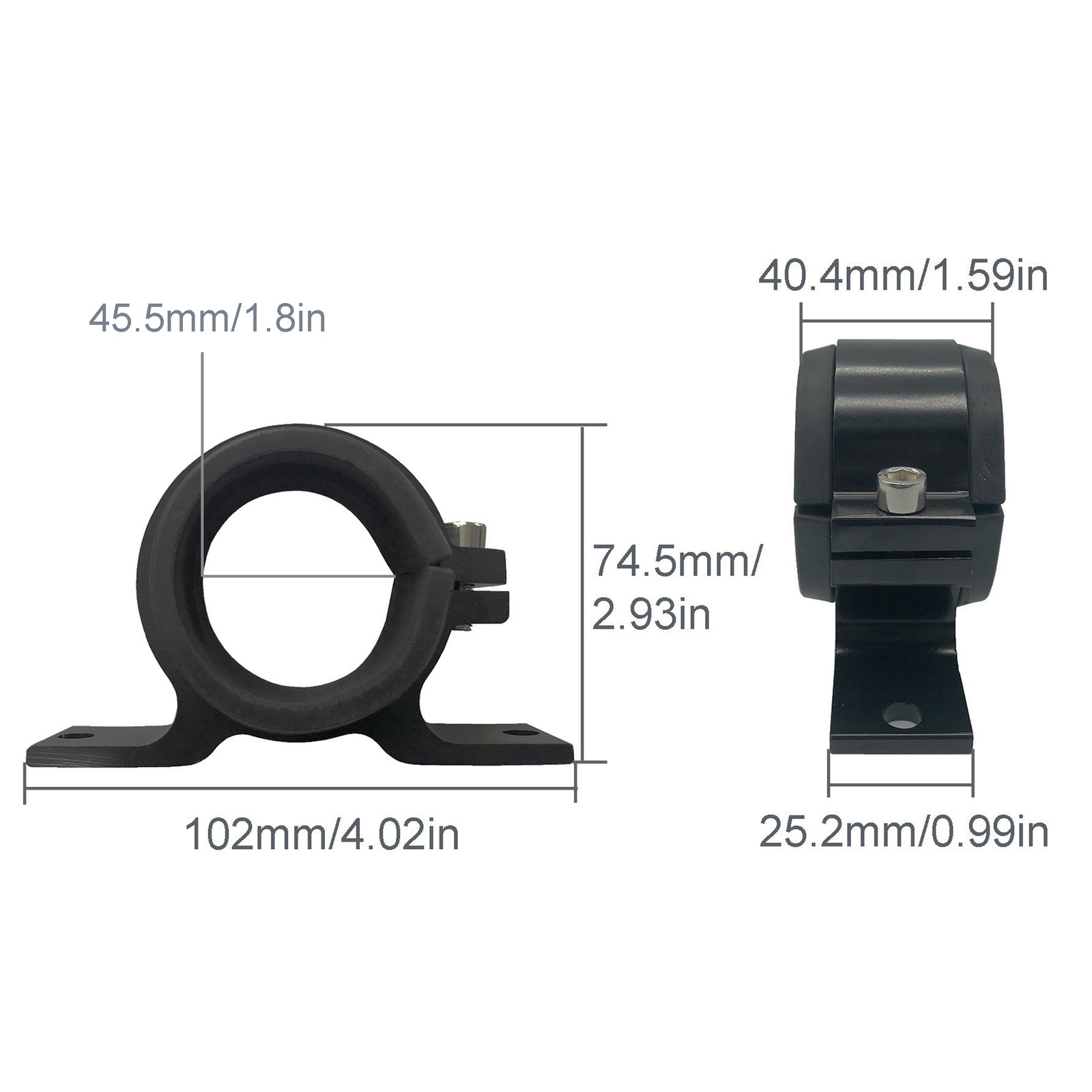 50MM Fuel Pump Bracket Fuel Filter Mounting Bracket Single Clamp Cradle