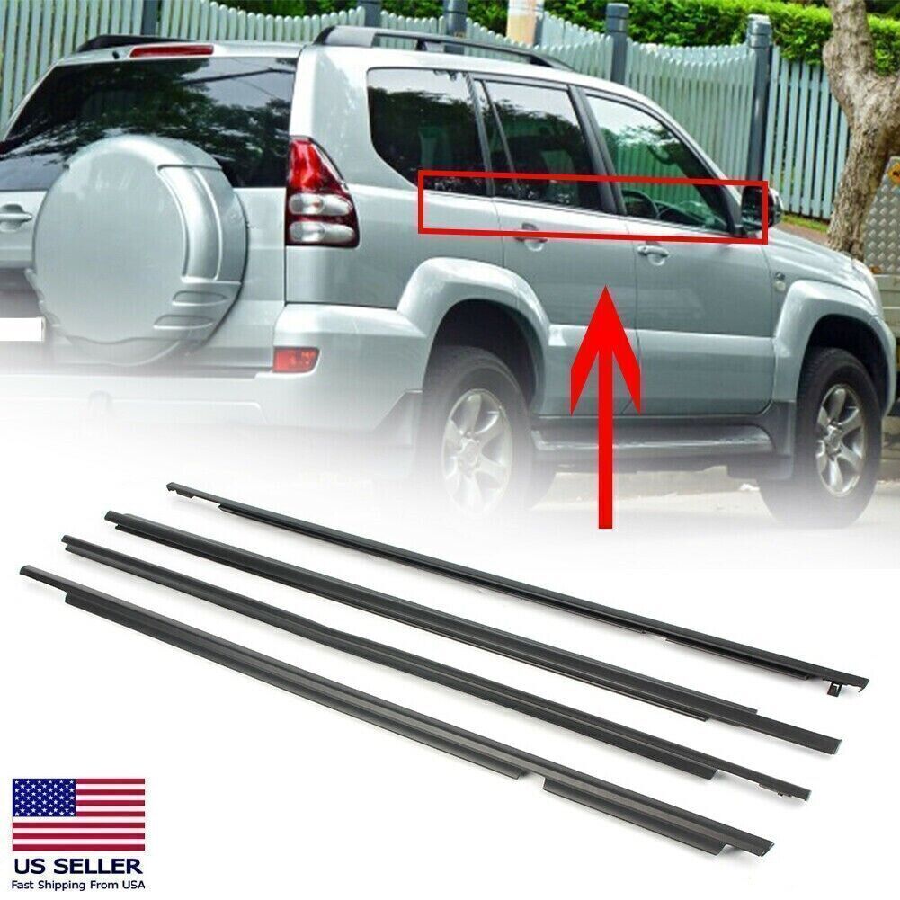 Weatherstrips Door Belt Moulding Trim for Toyota Land for Lexus GX470 2003-2009