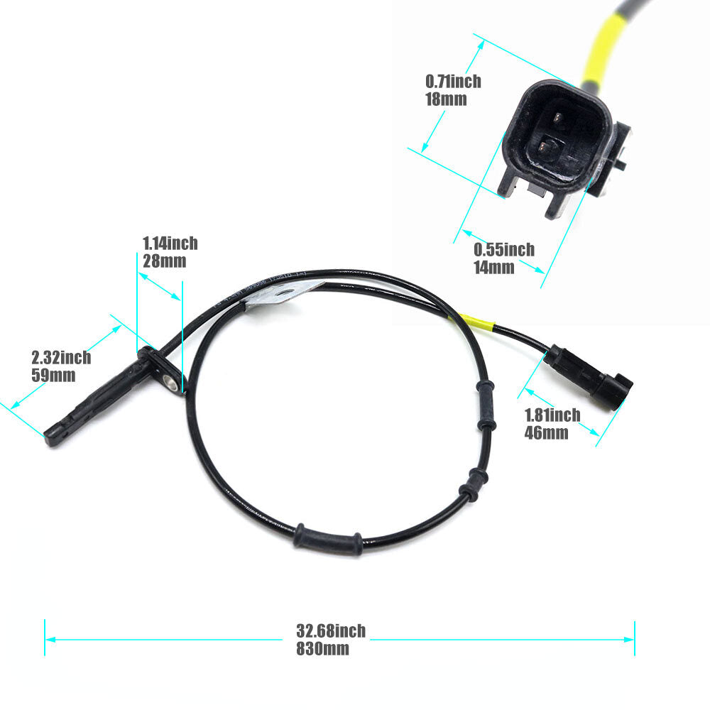 Front Left ABS Wheel Speed Sensor 20811372 for Chevy Equinox for GMC Terrain 2010-17