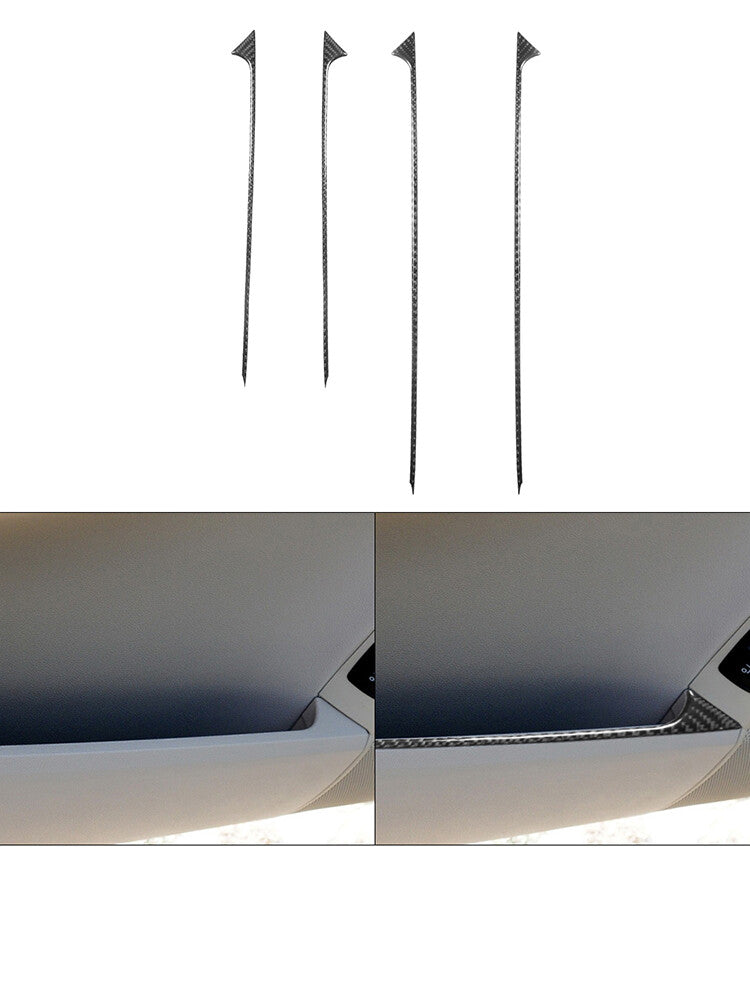 4X Carbon Fiber Door Panel Trim Panel for Mercedes R-Class 2009-2012