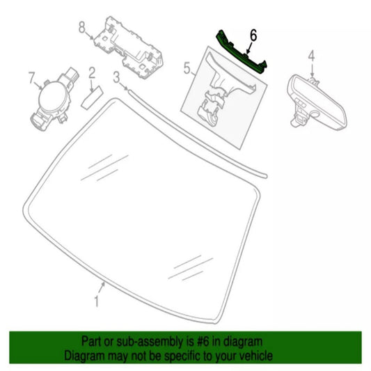 Interior Rear View Mirror Cover for BMW M5 F90 19-22