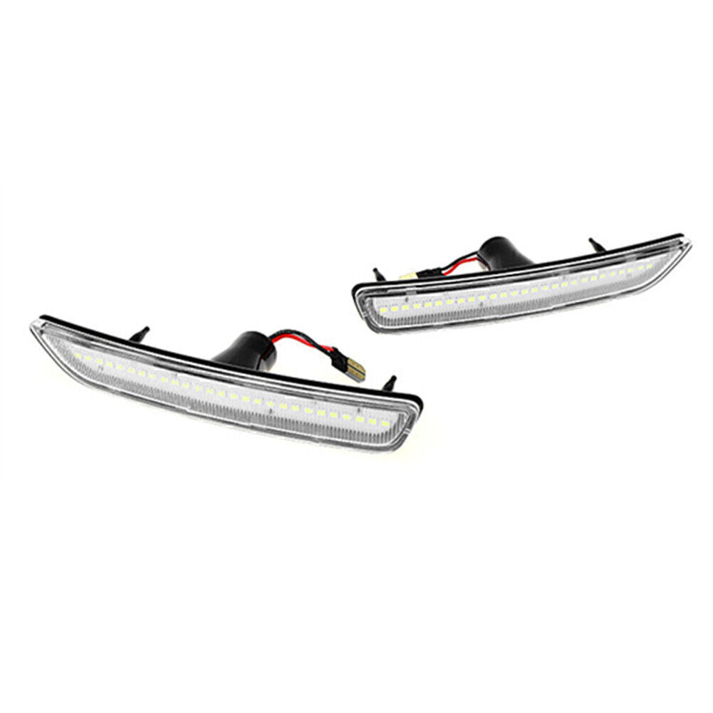 2x LED Front Bumper Side Indicator Light Lamps LH+RH for 2010-2014 for Ford for Mustang