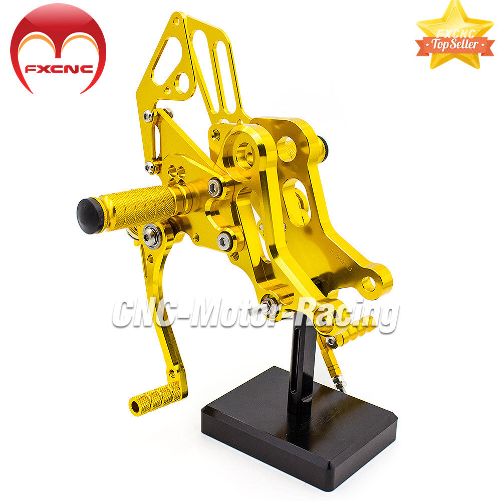 Adjustable CNC rear gear feet for Ducati Monster 796 2010-2014 Gold