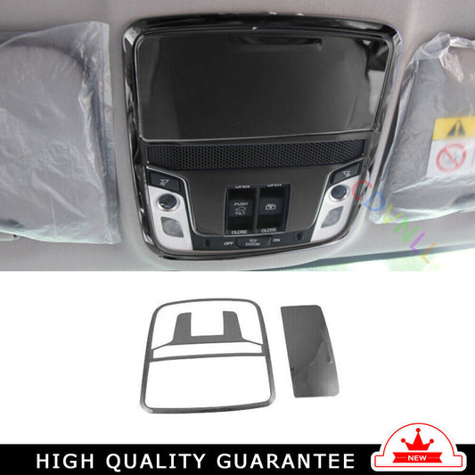 Front Reading Lamp Frame Cover Trim for Honda CRV CR-V 2017-2022 Black Titanium