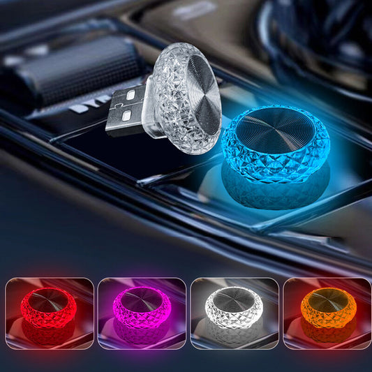 1Pc for Mini LED USB Light Car Interior Light Atmosphere Ambient Lamp Multicolor