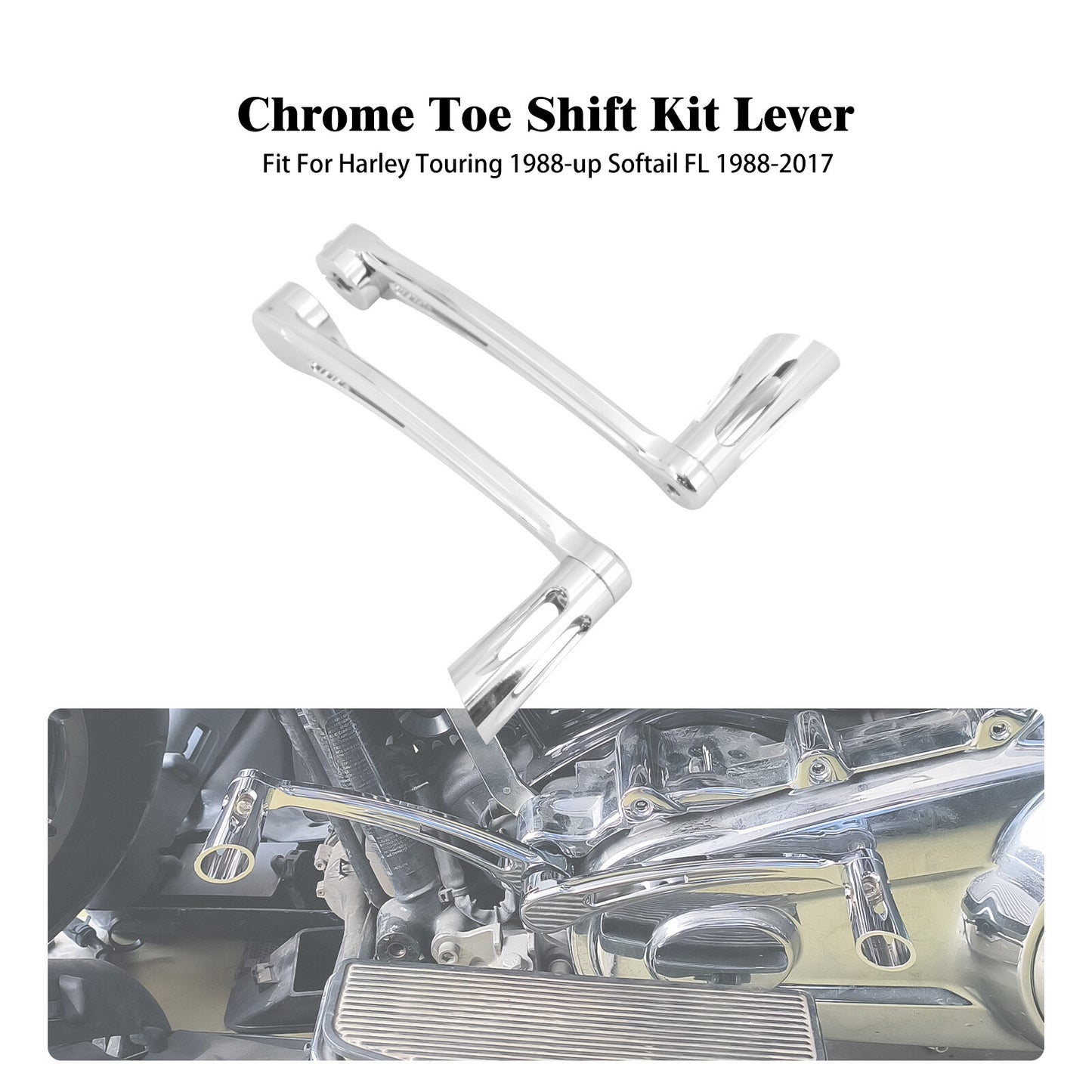 Heel Toe Gear Shifter Shift Lever Pedal Peg for Harley Softail Street Road Glide