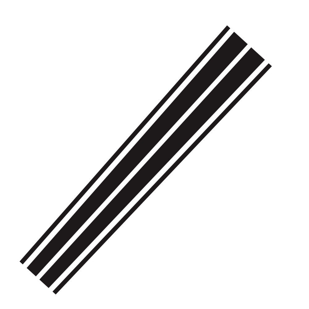 Hood Racing Rally Long Stripes Auto Graphic Decal Vinyl Car Truck Accessory