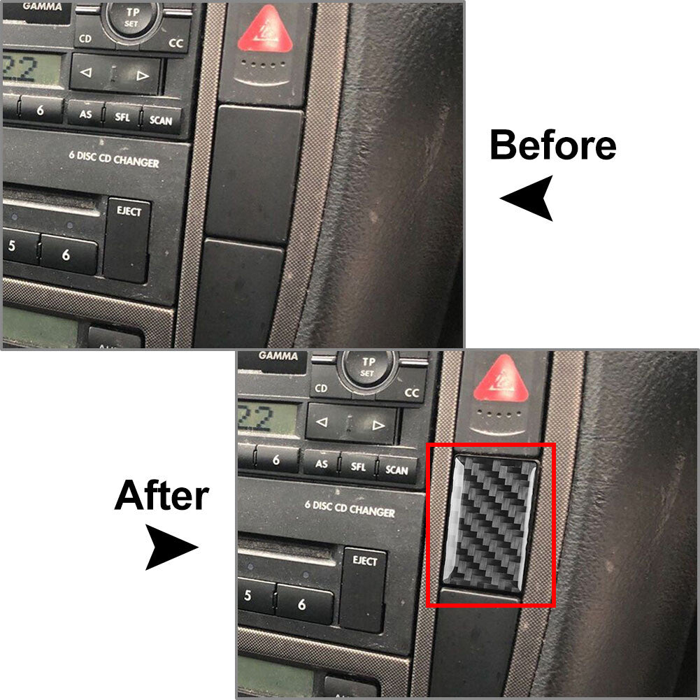 Radio CD Panel Side Button Cover Trim for Volkswagen for Passat B5 2001-2005 2002
