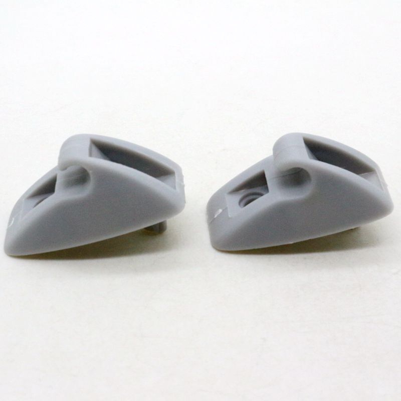 Set of 2 Gray Sun Visor Clip Holdor Hook 191857559 Fits for VW for Jetta for Golf MK1 MK2
