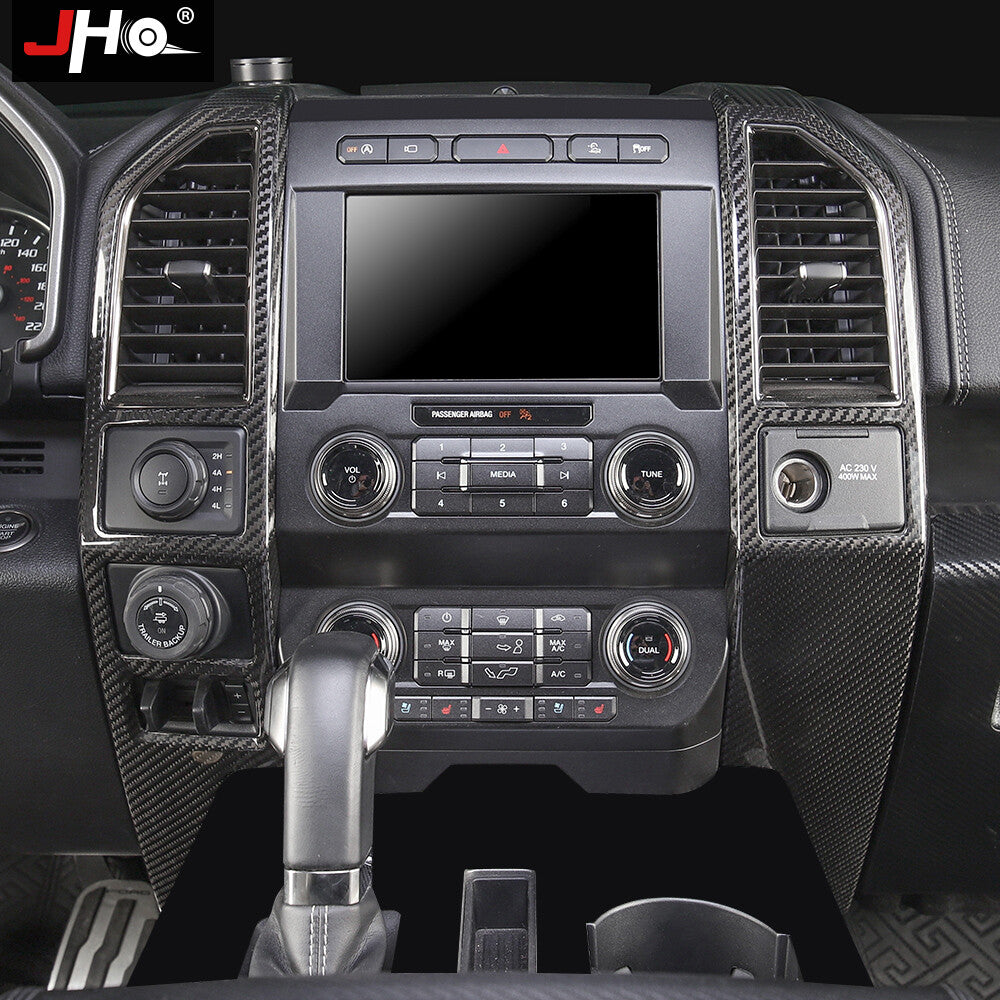 Real Carbon Fiber Car Interior Dashboard Air Vent Cover for Ford F150