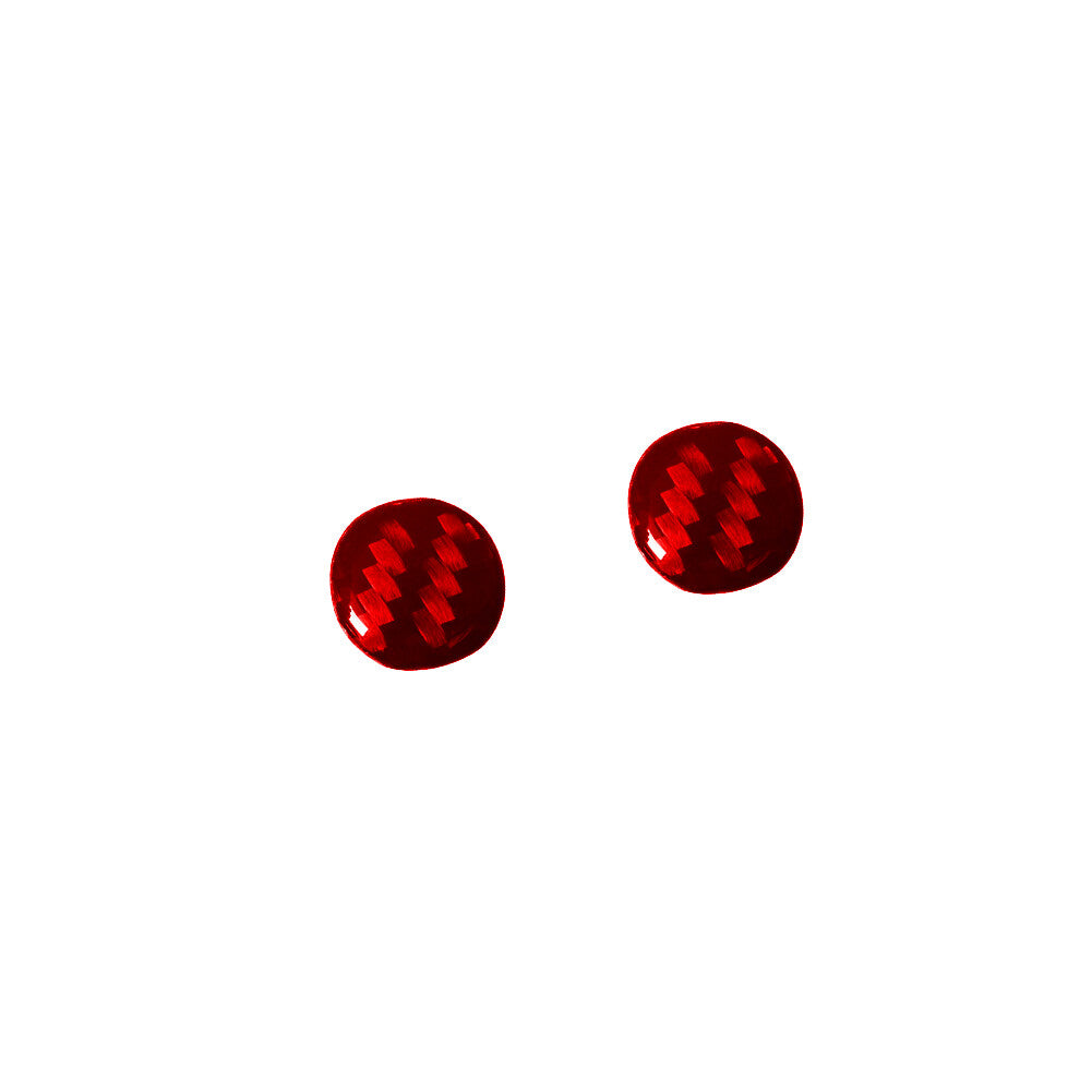 Red Carbon Fiber Regular Radio Buttons Trim for Mitsubishi Outlander 2014-2016